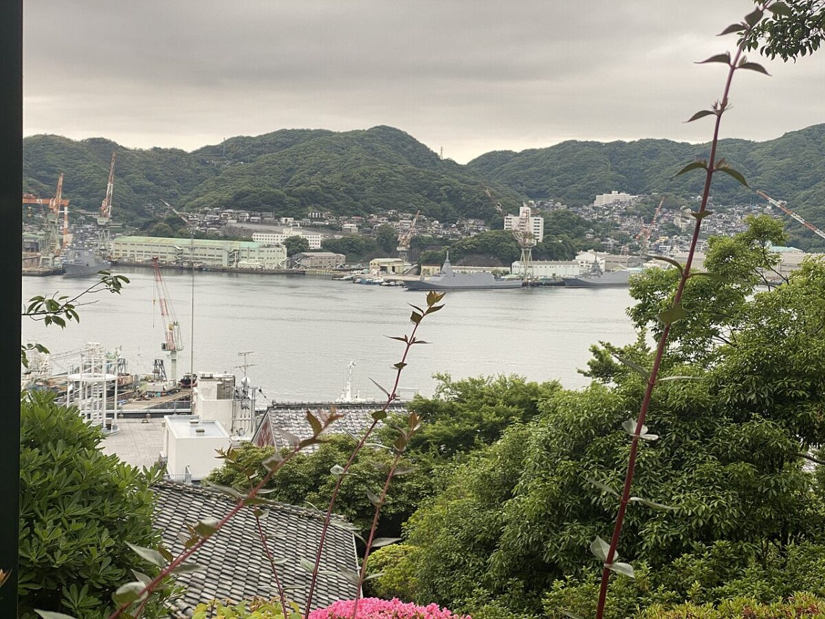 グラバー園から見た長崎港