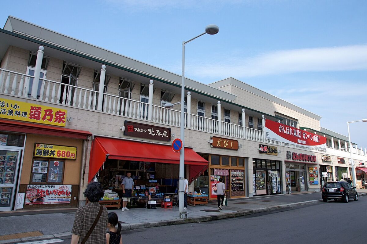 函館朝市的街道