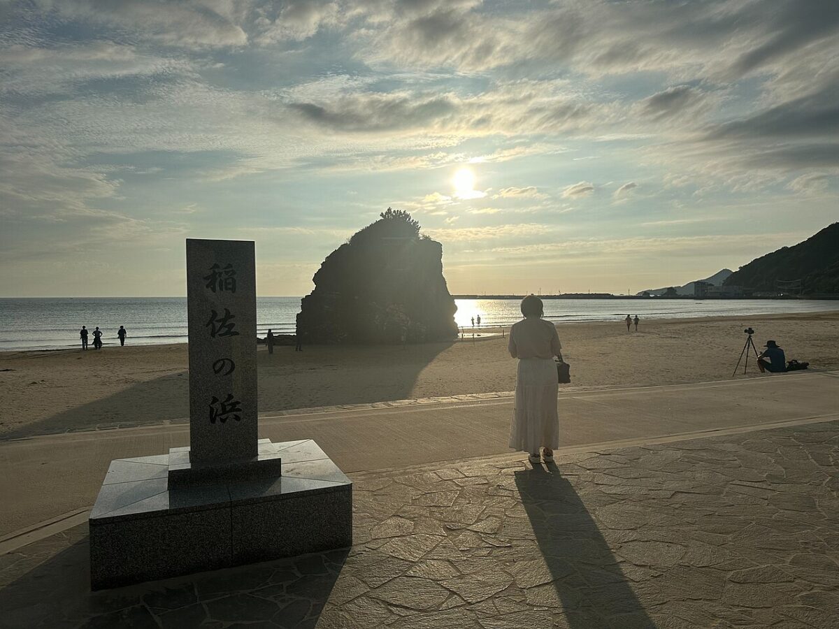 黃昏的稻佐之濱