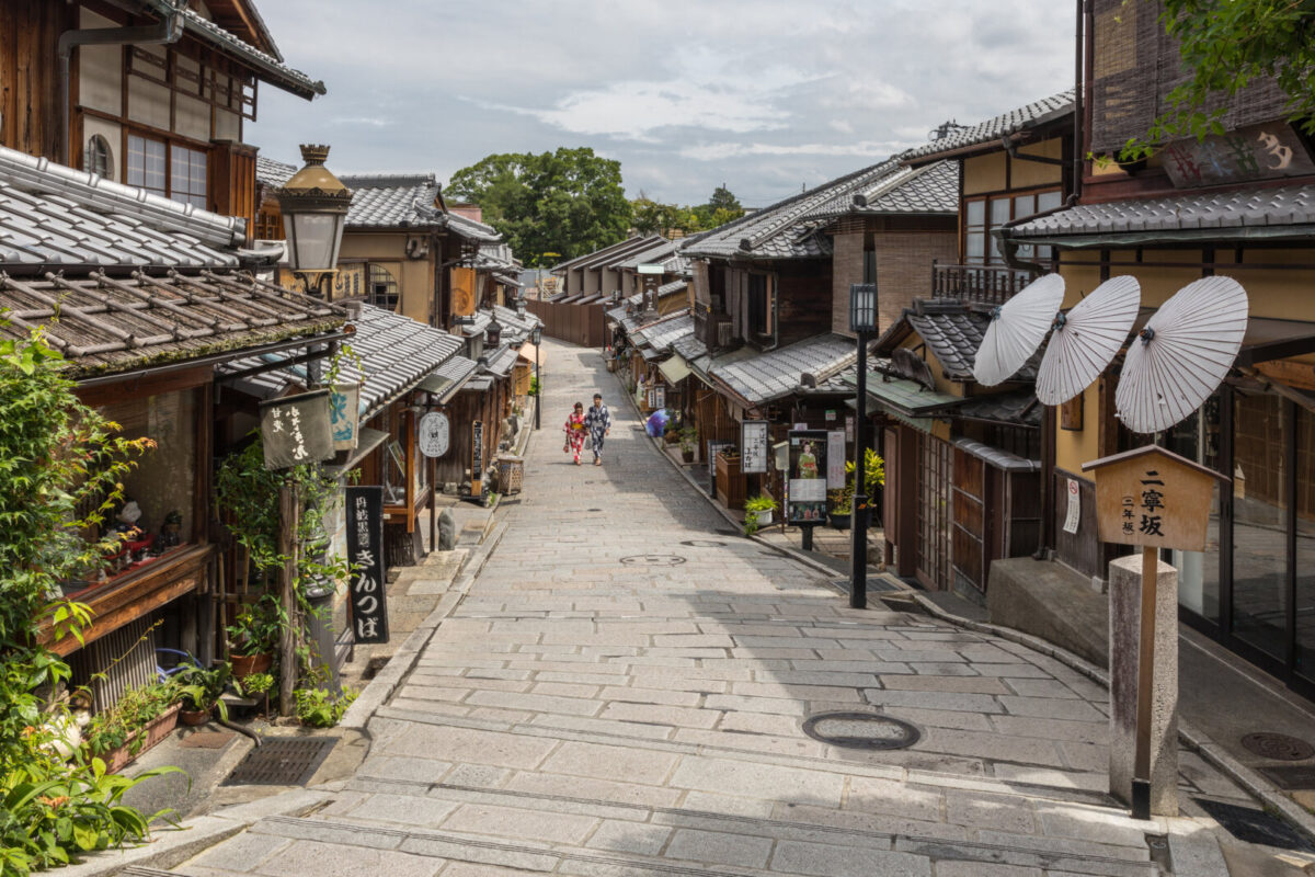 京都東山二年坂的石板街道