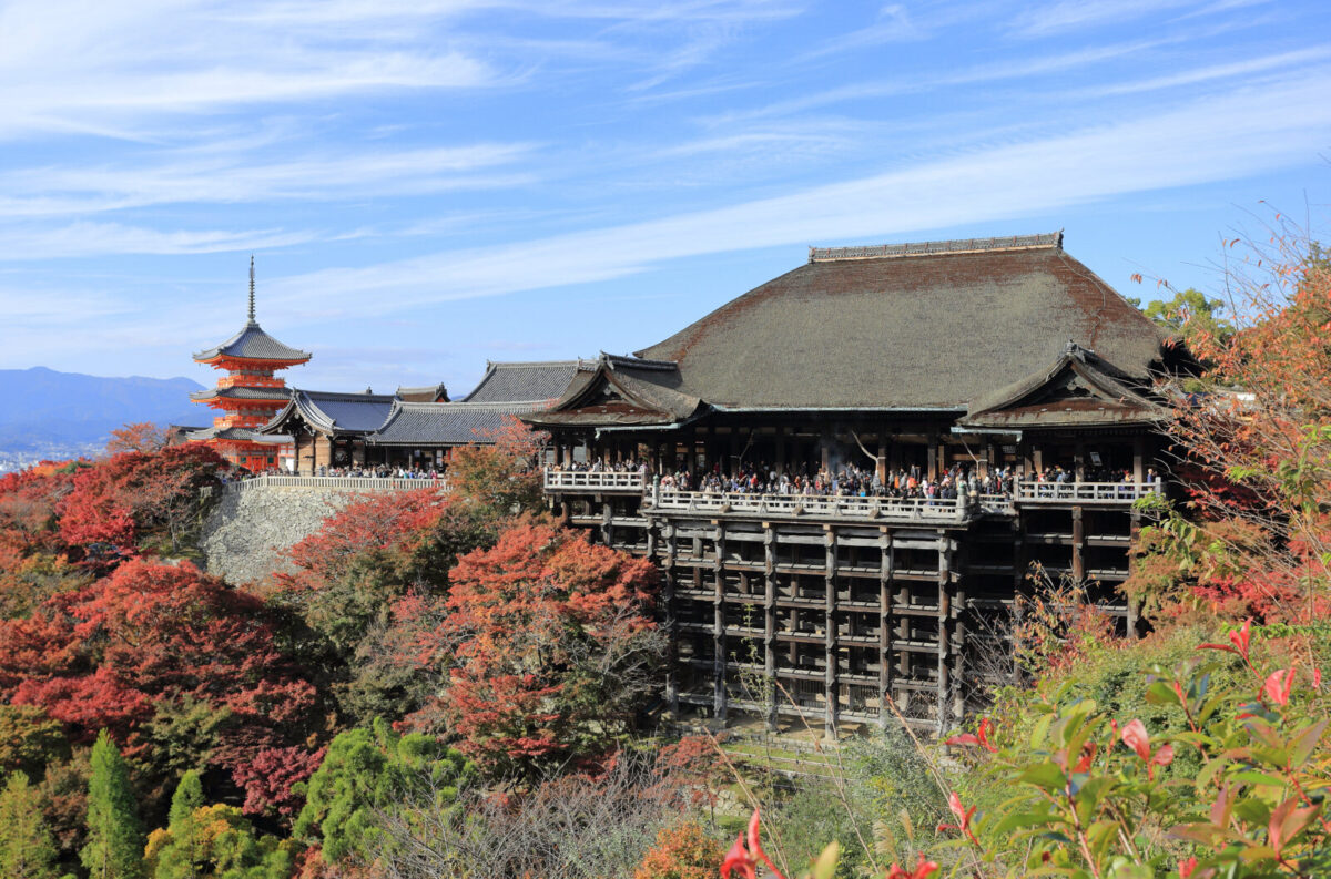 京都清水寺本堂與清水舞台