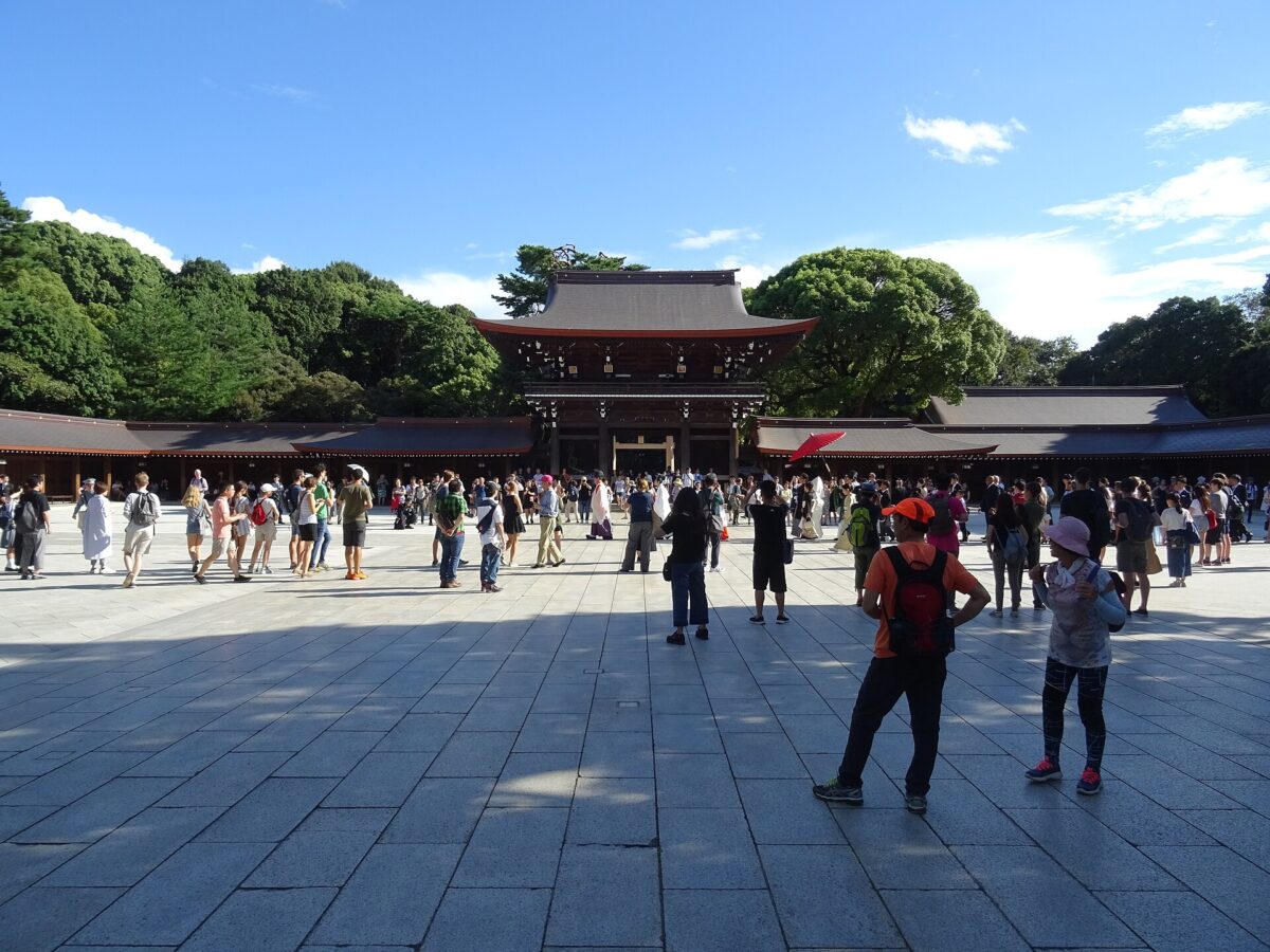 明治神宮本殿前廣場與參拜空間
