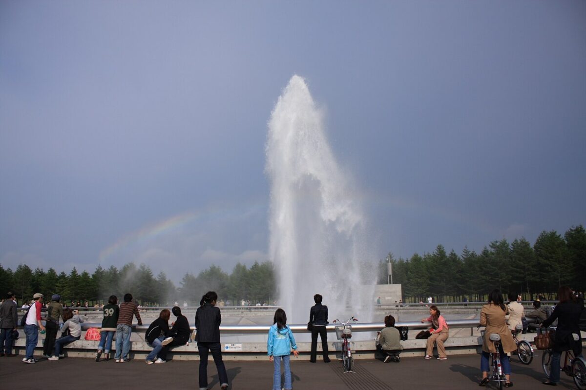 莫埃來沼公園海之噴泉高高噴水