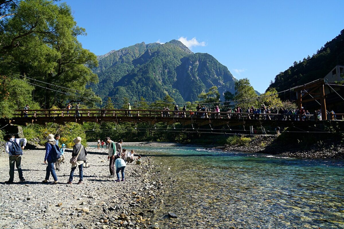 河童橋與明神岳