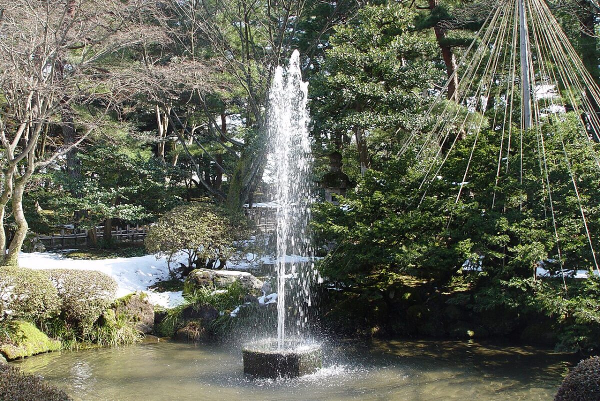 兼六園の噴水