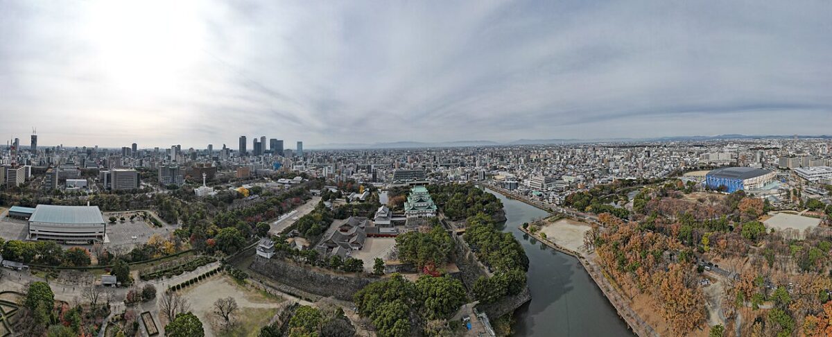 上空から見た名古屋城