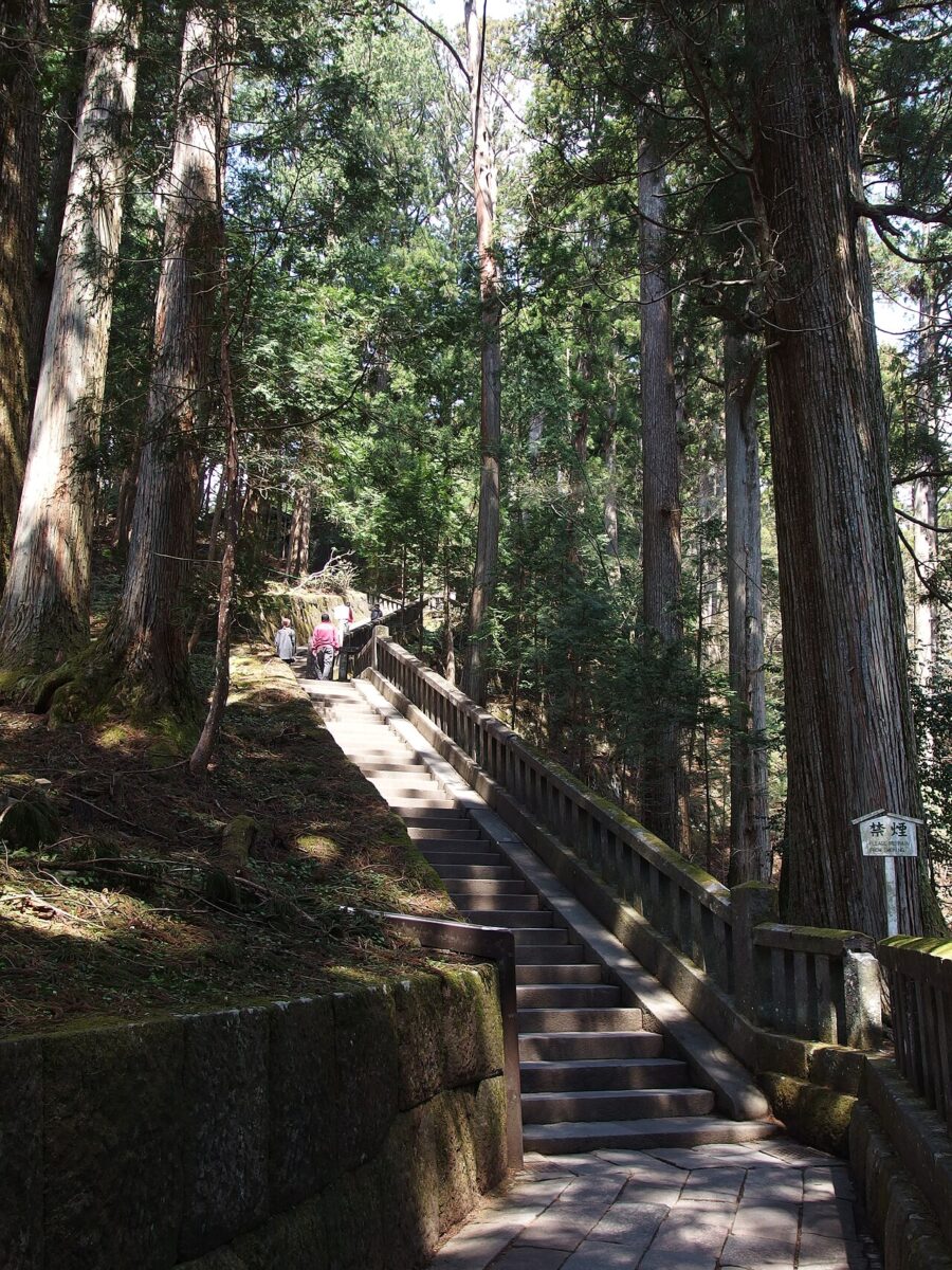 奥宮への石段
