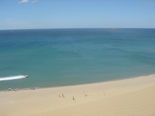 馬の背から見た日本海