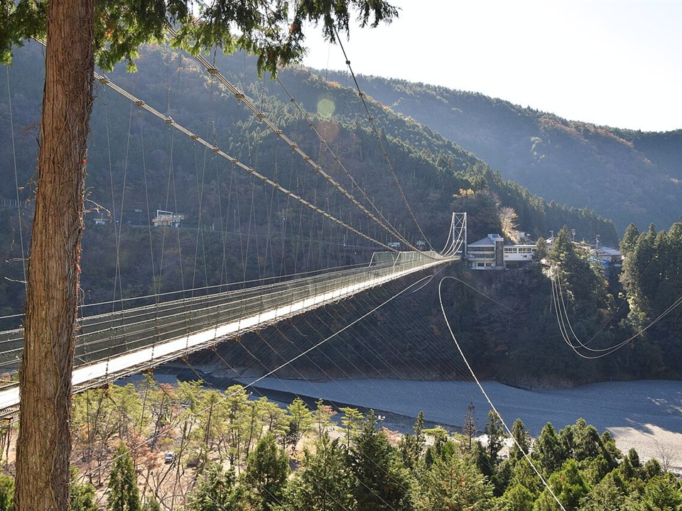谷瀬の吊り橋