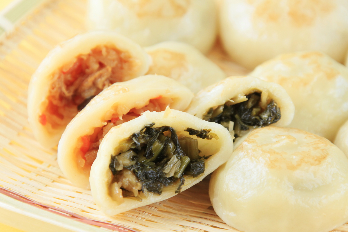長野の郷土料理「おやき」です