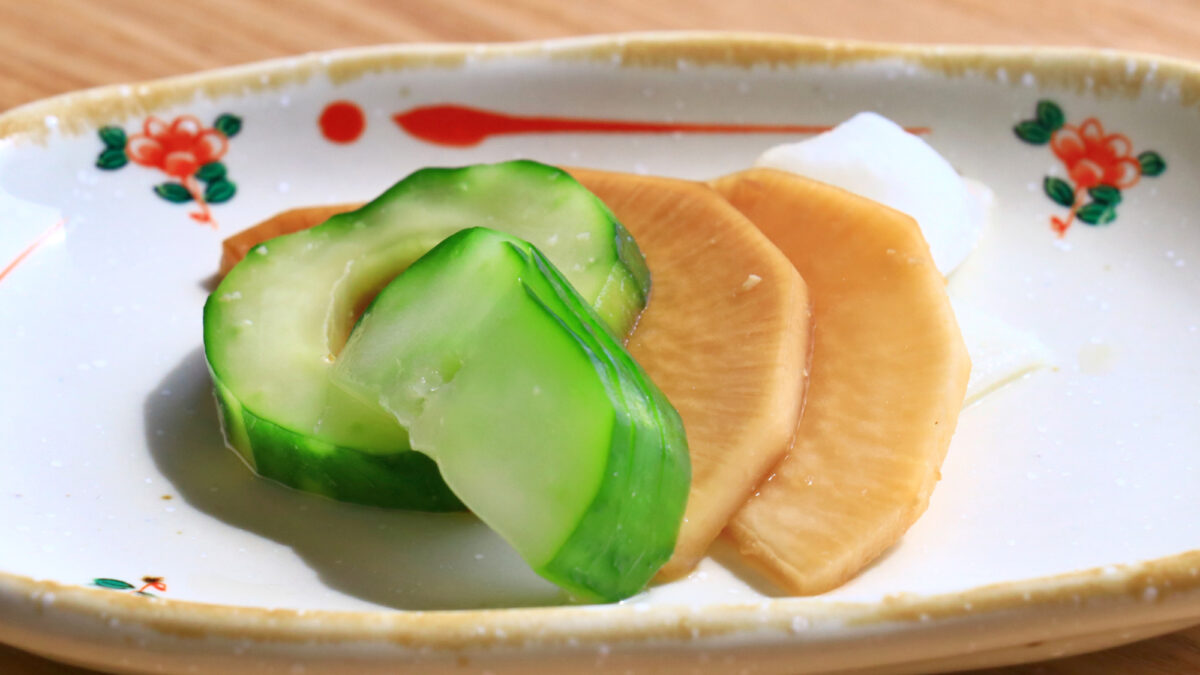 朝食お漬物