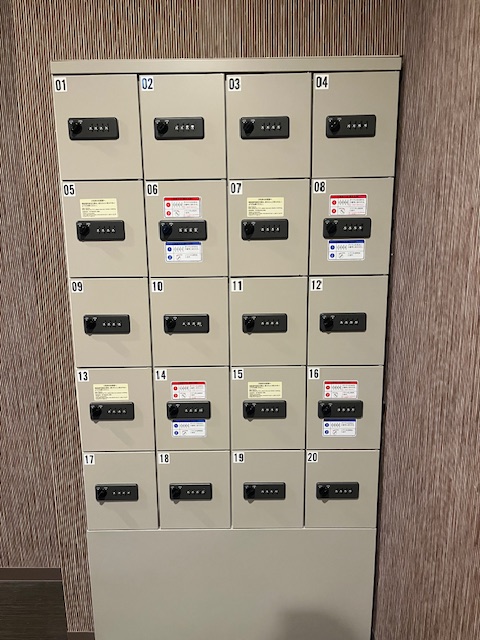 大浴場貴重品ロッカー
