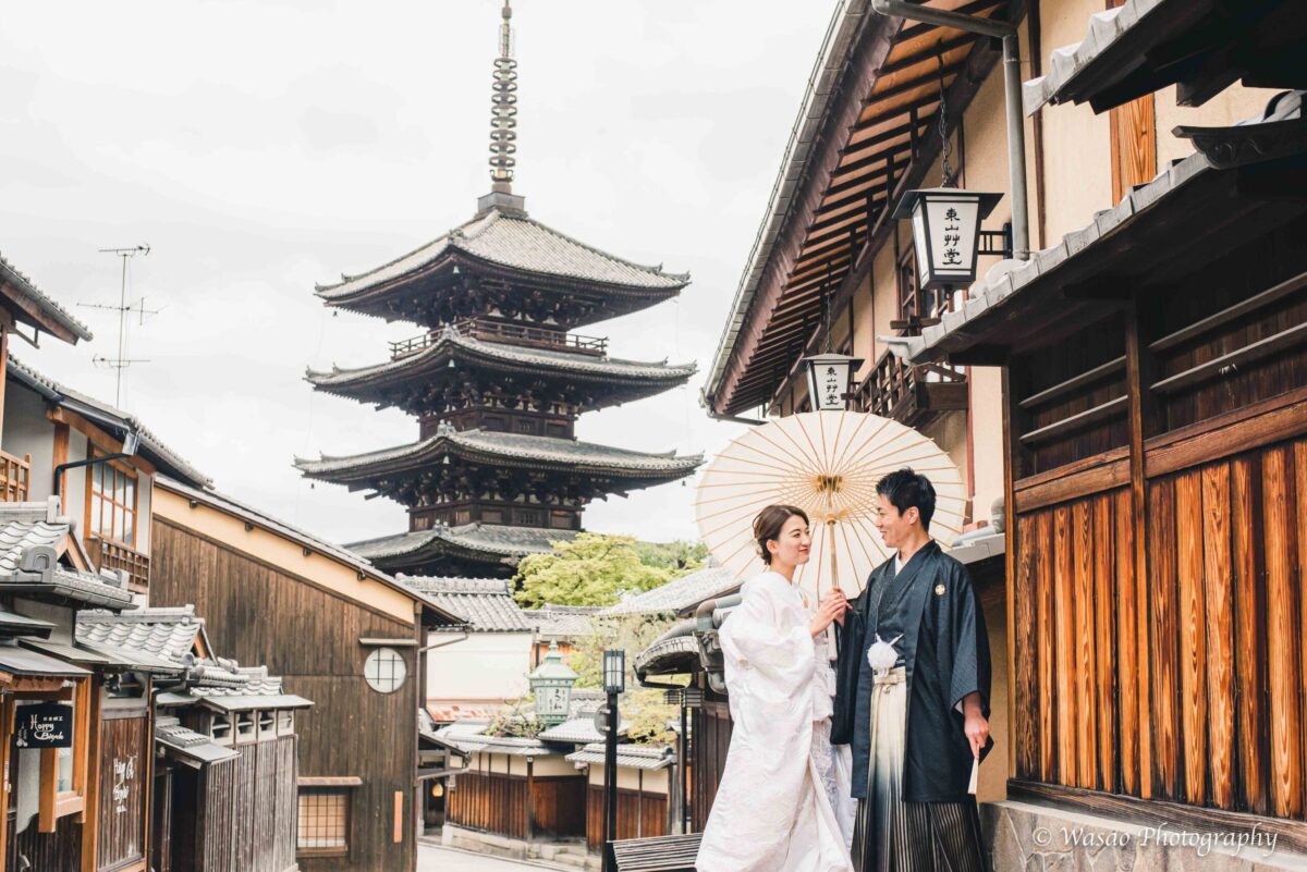 Wasao Photography｜八坂の塔を望む東山の和装前撮り