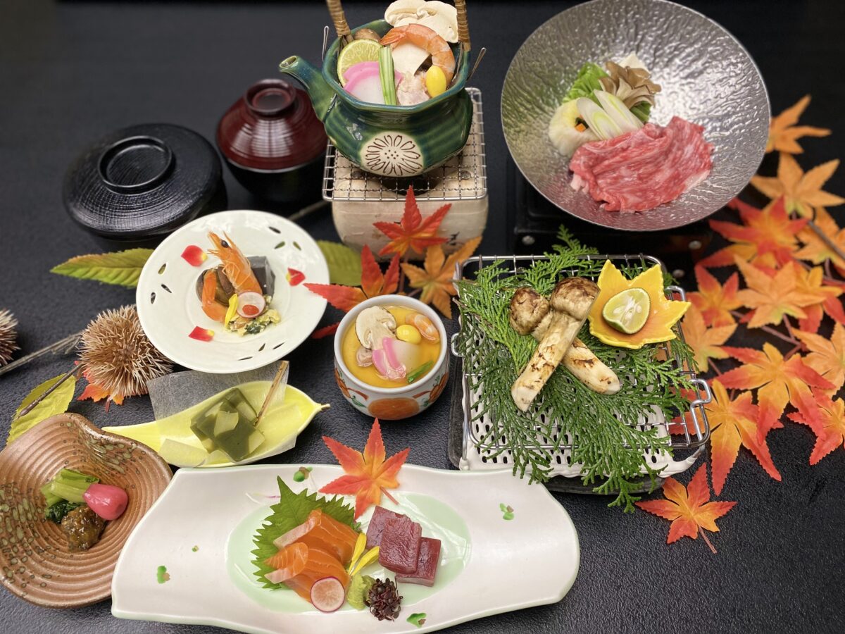 秋の美食～飛騨牛＆松茸～大人の少量美食会席（別角度 3）