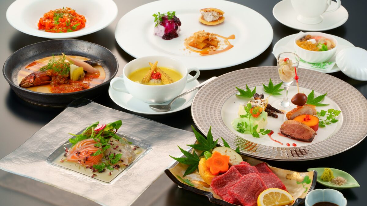 夕食コース一例（別角度 4）