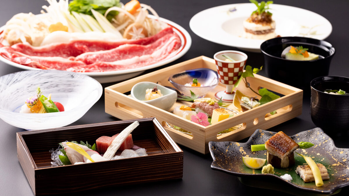 【うらりスタンダードコース】メイン料理は「国産牛」の＜しゃぶしゃぶorすき焼き＞をチョイス