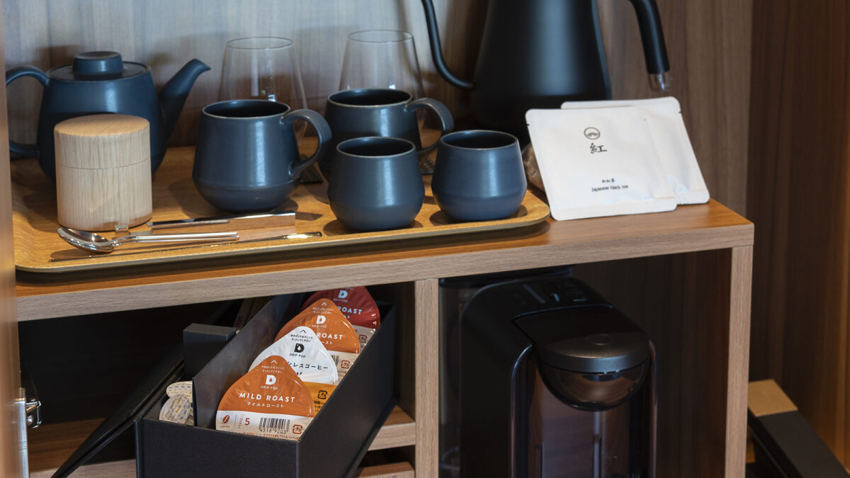 【ルームドリンク】カプセルコーヒーメーカーもご用意しております