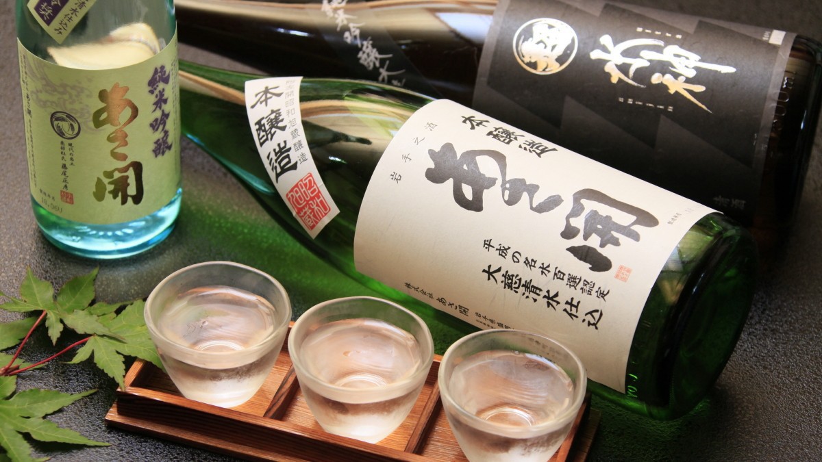 お飲み物一例「あさ開」夏の3種飲み比べ