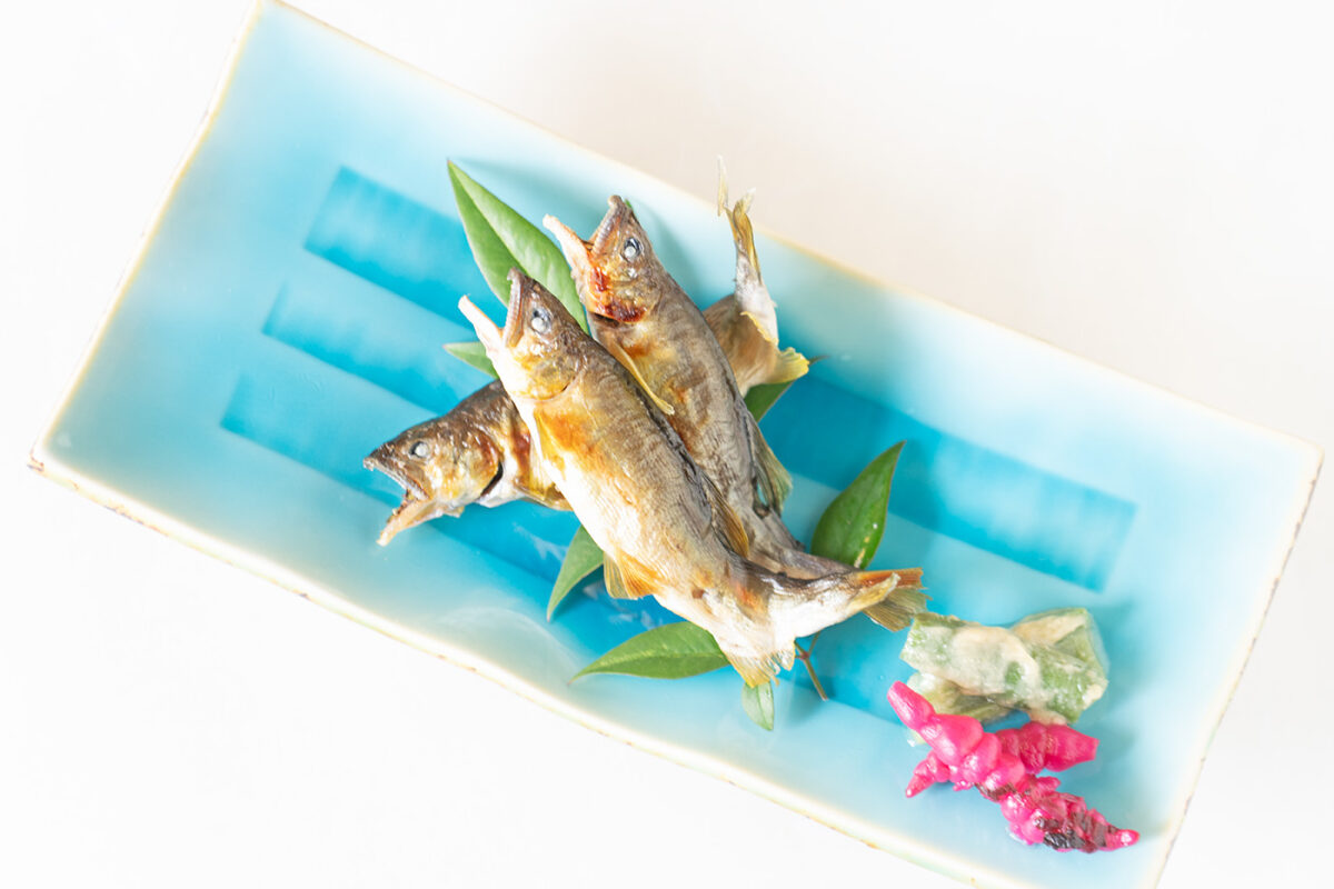 夏の特別会席 鮎の塩焼き