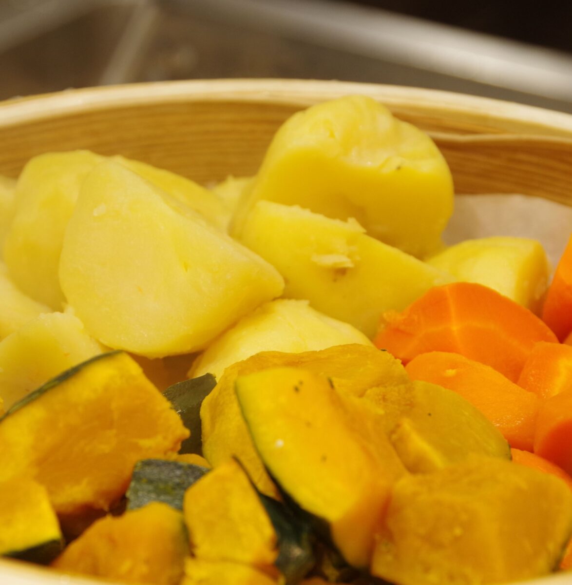 北海道産野菜の蒸し料理