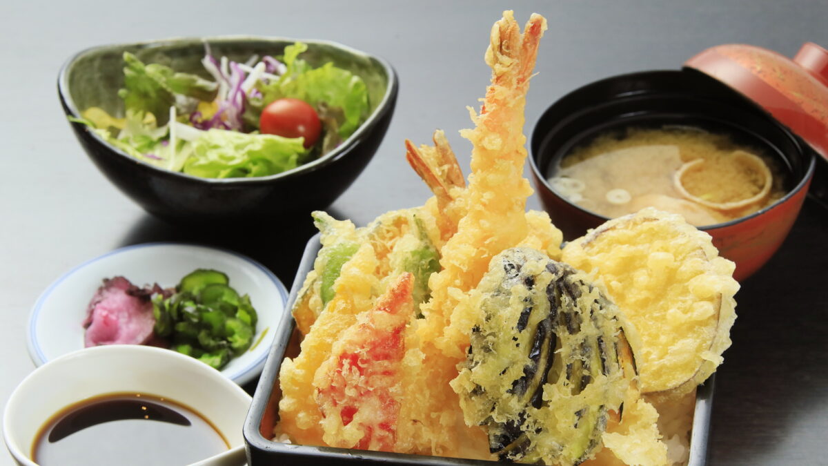 ランチ海老天重