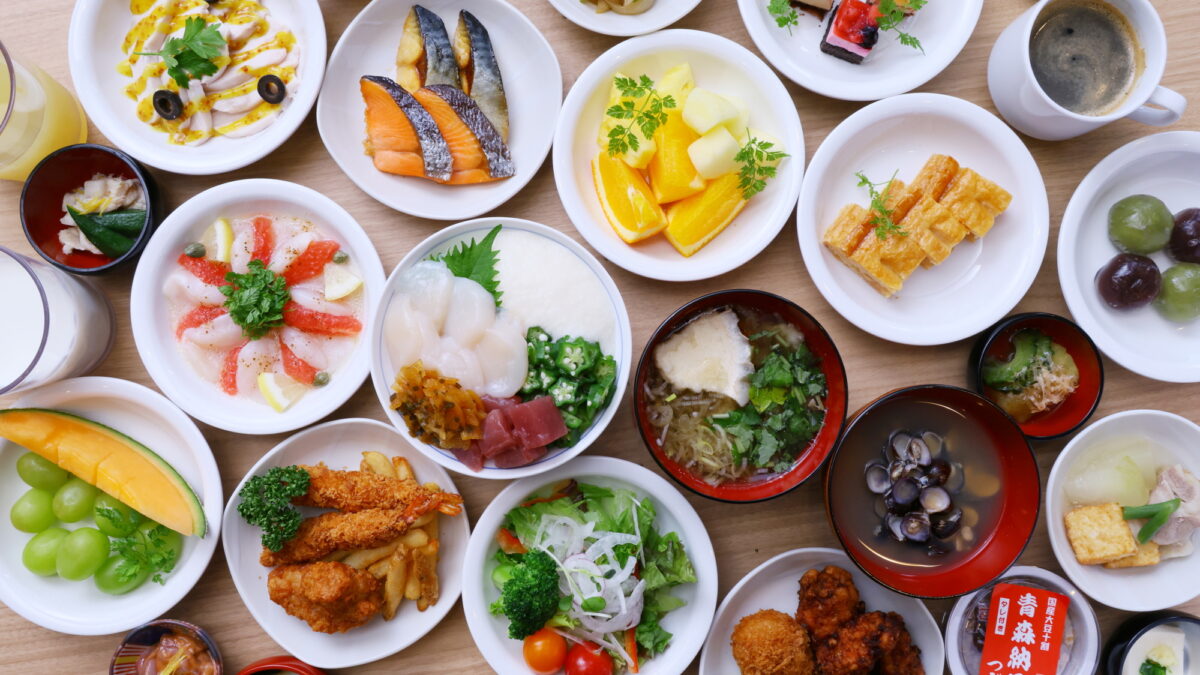 朝食盛り付け一例（別角度 2）