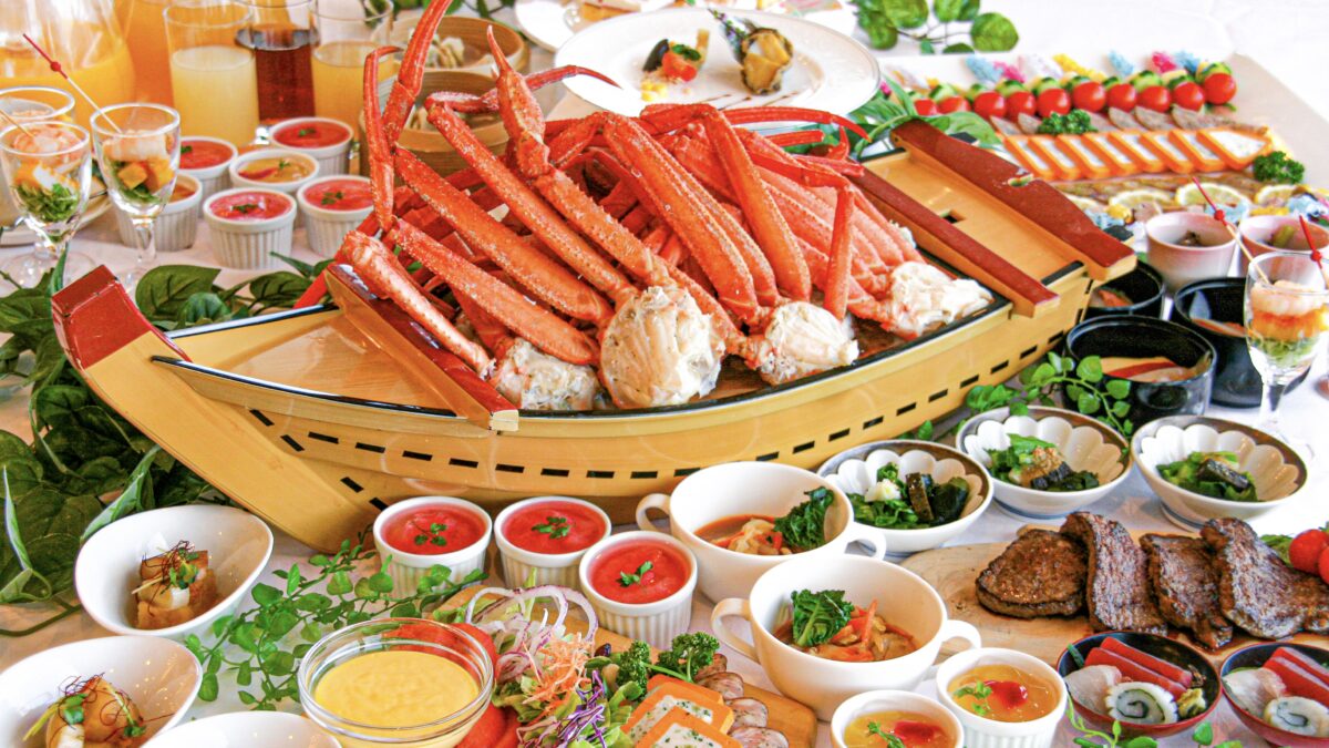 期間限定レストランビュッフェカニ食べ放題（別角度 2）