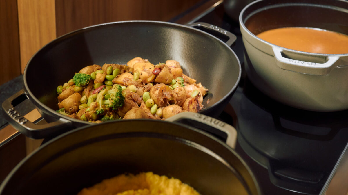朝食ビュッフェこだわりの手作り料理も充実