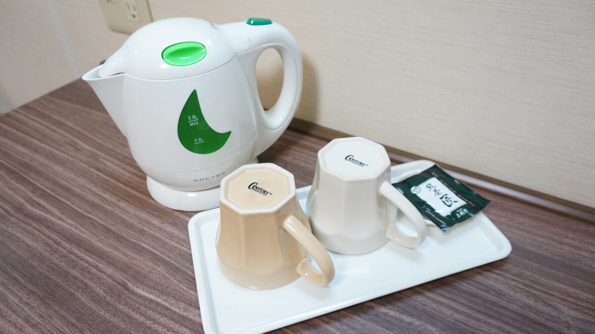 電気ケトル完備で温かいお飲み物もお楽しみいただけます