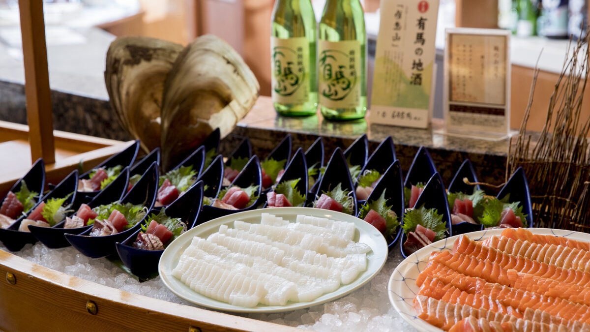 「有馬四季菜ブッフェ」季節のお造り