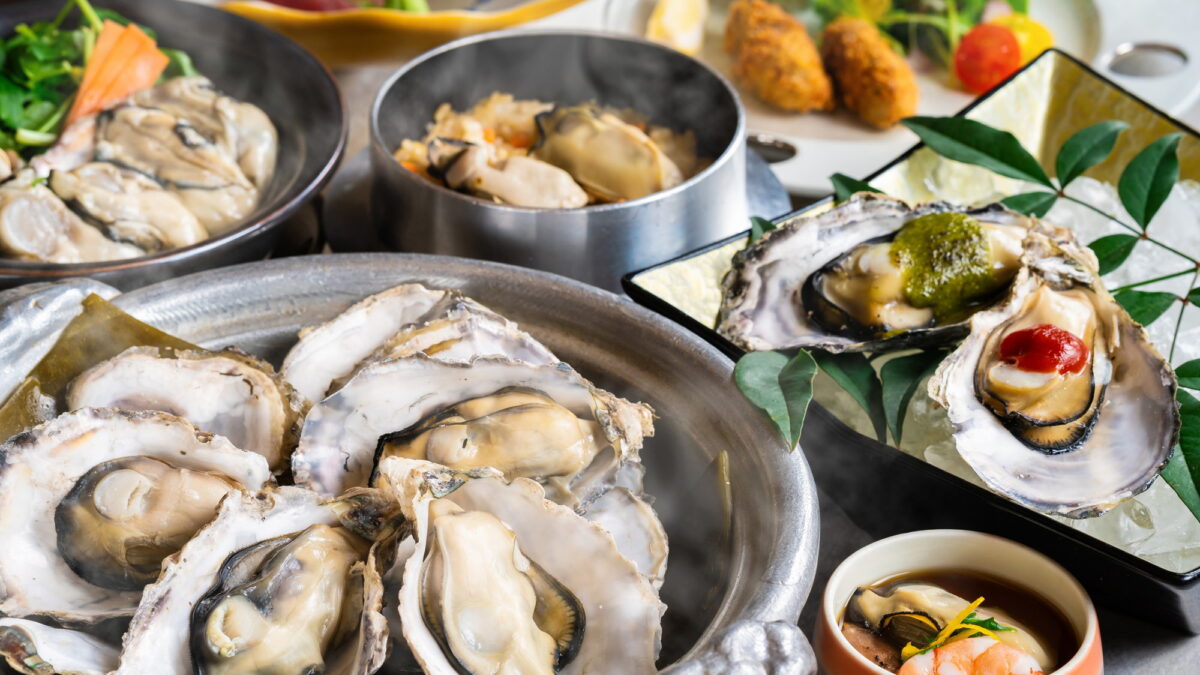 【土地の恵み会席＜牡蠣づくし＞】