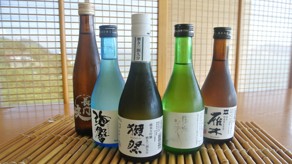 ドリンク一例山口の美味しい地酒を多数取り揃えております！
