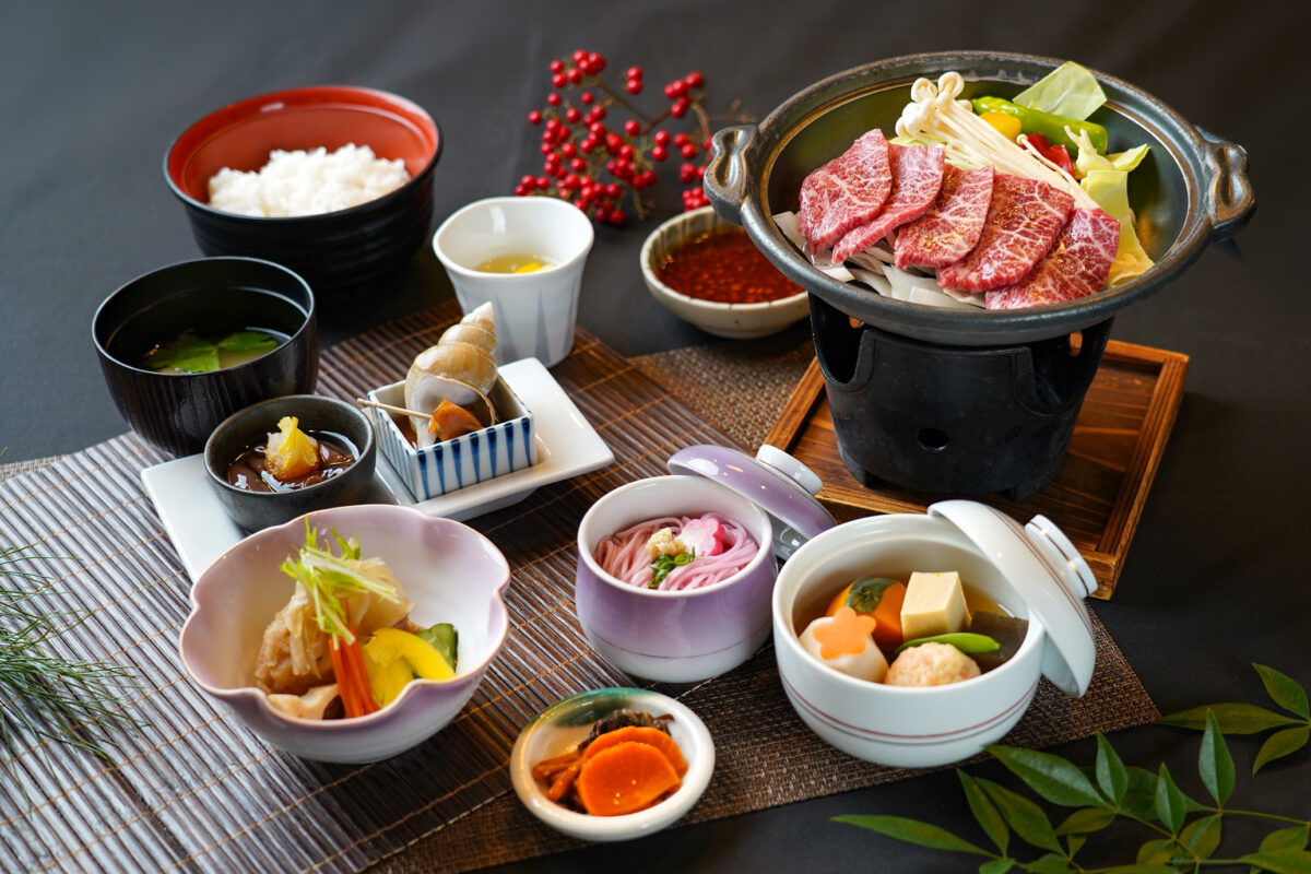 富山県産牛陶板焼御膳
