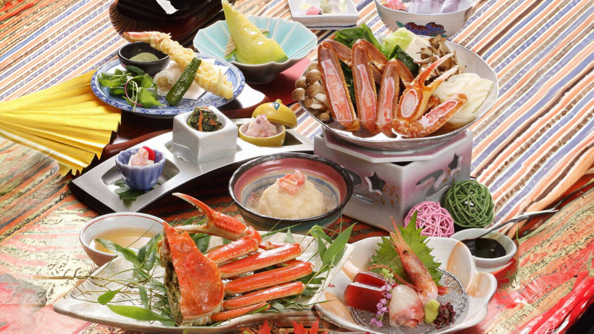 蟹コース冬の味覚の蟹を様々なお料理でいただけるコース（別角度 3）