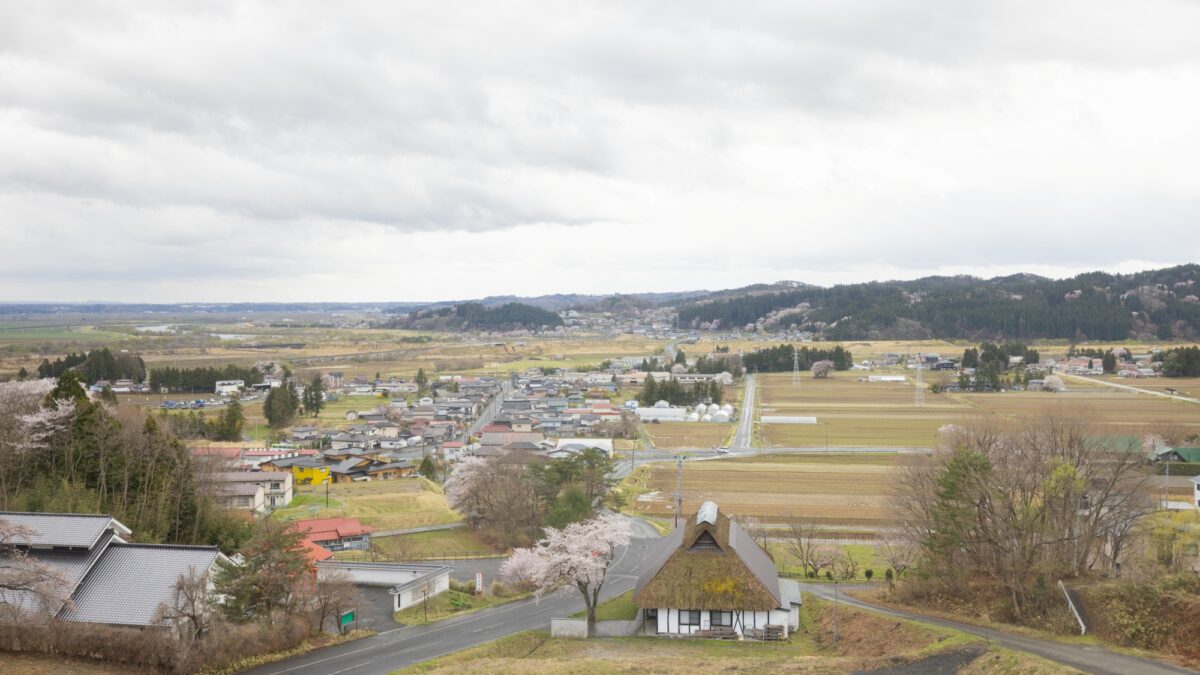 眺望一例平泉町の牧歌的な景色と四季折々の風光を愛でて