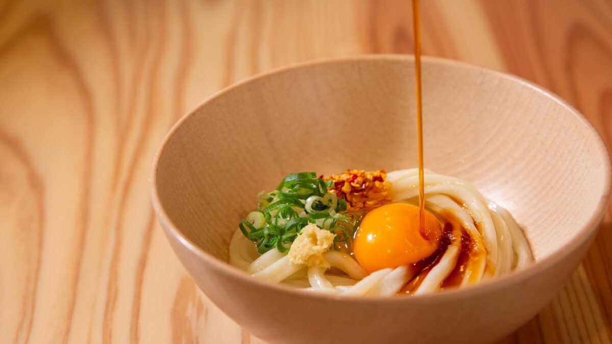 UDON BAR２１時〜２２時の間限定で宵うどんを提供中