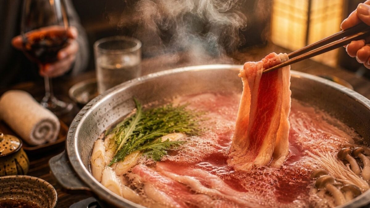 赤ワインしゃぶしゃぶお口の中で広がる贅沢な味わい！山形牛の旨さが引き立つ赤ワインの風味！