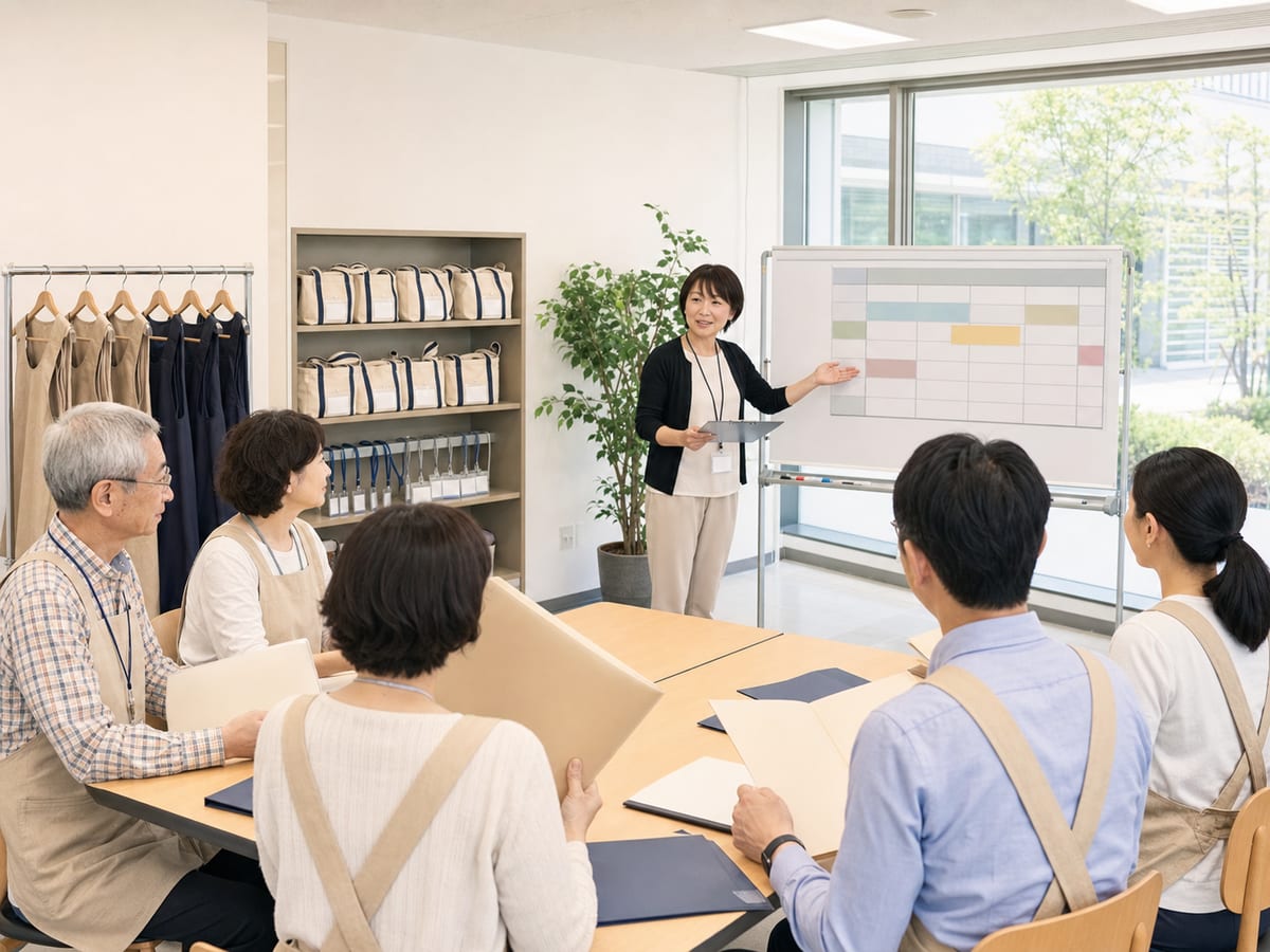 日本紅十字社醫療中心院內志工參加導入說明並確認申請步驟