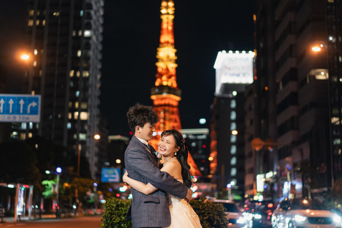 STUDIO BLUE TOKYO｜東京タワーを背景にしたナイトフォト