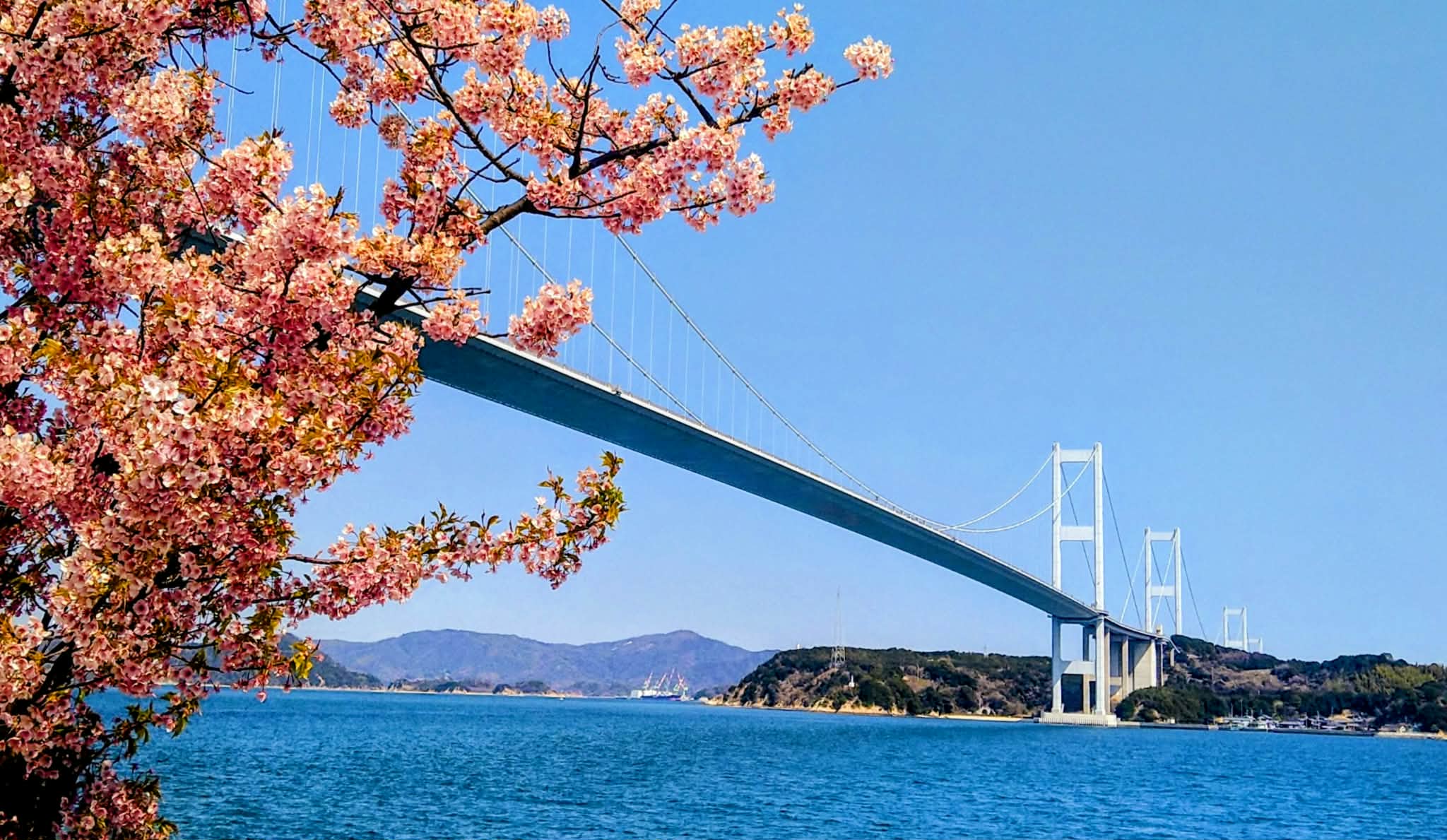 島波海道來島海峽大橋與瀨戶內海