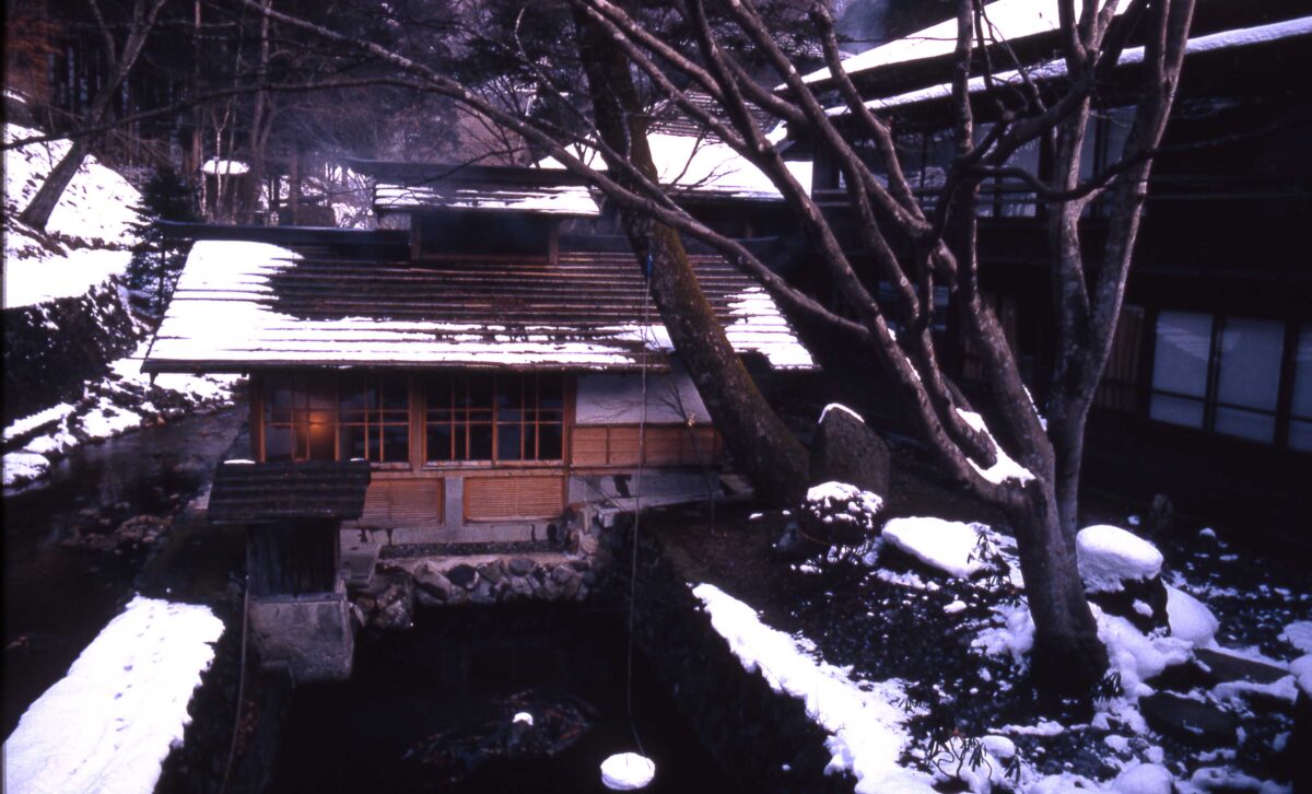 群馬縣法師溫泉旅館的浴場