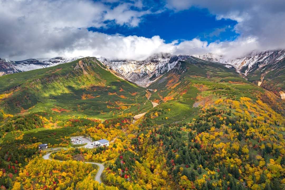 十勝岳連峰・凌雲閣周辺の山景色