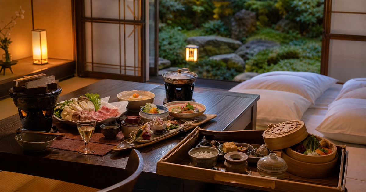 日本溫泉一晚附早晚餐：旅館預訂與住宿指南