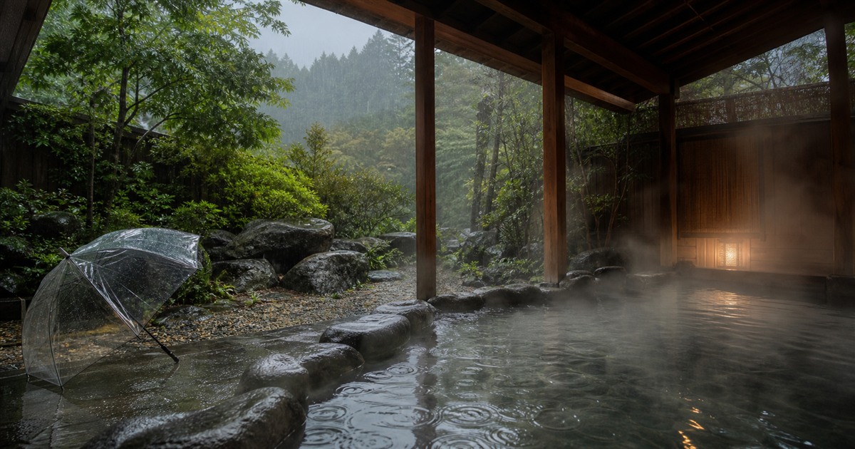 日本溫泉雨天：季節與天候指南